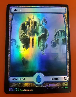 1x Island | FOIL Full Art 270/280 | Zendikar Rising | MTG Magic Cards • $2.50