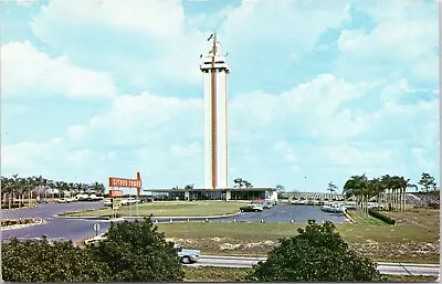 Postcard FL Clermont Citrus Tower With Citrus Tower Station Postmark • $3.97