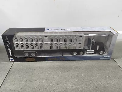 1:32 Peterbilt Model 379 Live Stock NewRay Diecast Long Hauler Tractor Black • $29.99