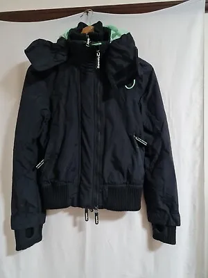 Superdry Professional Boys Black/Green The Windbomberb Jacket Size XS Design  • £18