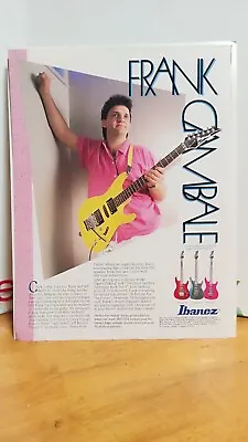 Frank Gambale Ibanez Guitar Sabre 540 Guitar Print Ad 11 X 8.5  C1 • $5.60