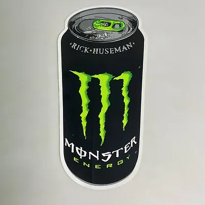 Monster Energy Drink Can Sticker Rick Huseman 7 1/4  X 3 1/2  • $20