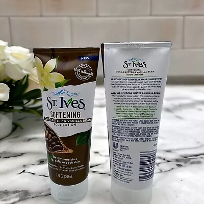 2-Pack St. Ives Softening Cocoa Butter & Vanilla Bean Body Lotion • $15.99