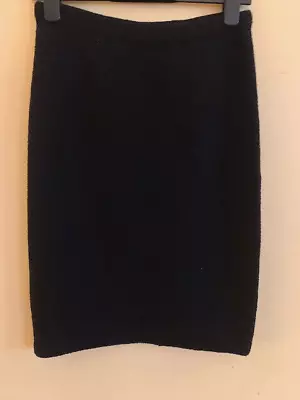 Christian A. New York Women's Black Wool Stretch Pencil Knee Length Size S • £14.24