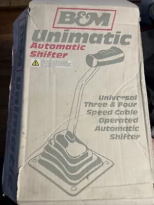 B&M UNIMATIC AUTOMATIC SHIFTER 80775 Universal 3 & 4 Speed Cable Operated NEW • $150