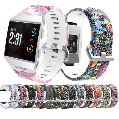 $19.89 • Buy ❤For Fitbit Ionic Pattern Band Replacement Strap Wristband Metal Buckle Tracker❤