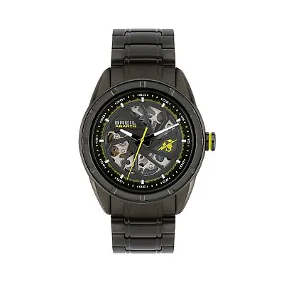 Mens Automatic Wristwatch BREIL ABARTH TW2045 Stainless Steel Black Sub 100mt • $905.69