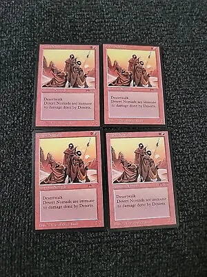 Magic The Gathering Arabian Nights Desert Nomad Dark Lot Of 4 LP Copies OC1770 • $18