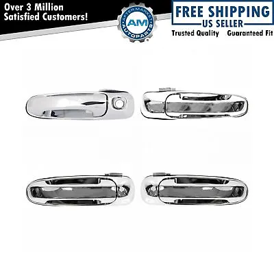 $88.69 • Buy Front Rear Chrome External Outside Door Handle Kit Set 4pc For Ram Dakota Truck