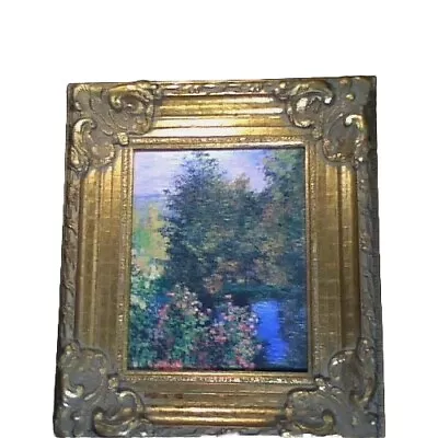 Claude Monet's Oil On Canvas Painting  Corner Of The Garden At Montgeron  Print • $175
