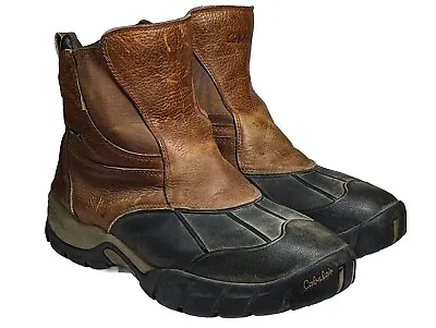 Cabelas Dry Plus Waterproof Leather Snow Boots Men's Size 12 D Brown • $53.98