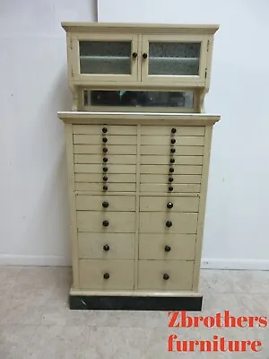 Antique1900s Dental Cabinet Industrial Medical Chest Dresser  22 Drawer • $1709.10