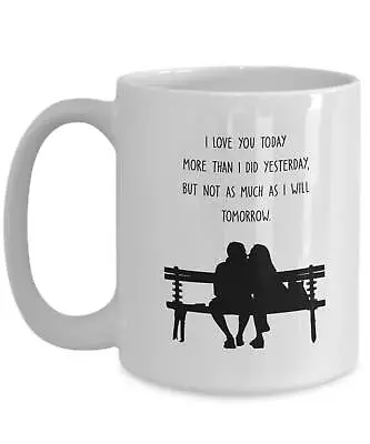 $26.99 • Buy Valentines Day Gifts For Him Her I Love You Today More Than I Did Yesterday Mug