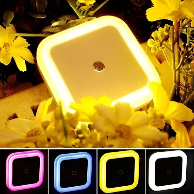 $7.99 • Buy 4pcs LED Induction Sensor Night Light AC Outlet Plug-In Indoor Wall Stair Lamp