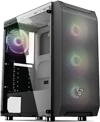 $105.96 • Buy Fantech PC Gaming Computer Desktop Case Tempered Glass Side Panel ATX Tower With