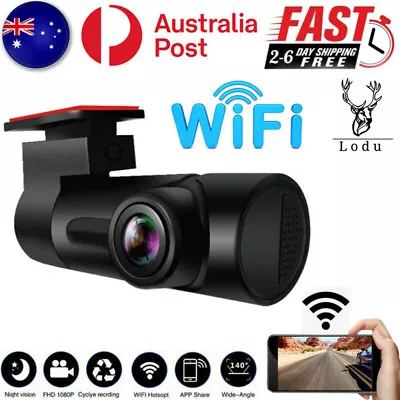$33.98 • Buy Dash Cam With Wi-Fi 1080P Loop Recording High Definition Camera