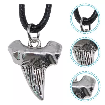  Shark Tooth Necklace Cool Mens Chain Necklaces Wolf Hip Hop Man • £5.68