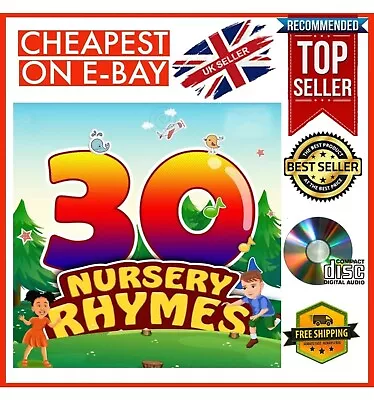 30 FAVOURITE NURSERY RHYMES CD Songs For Preschool Nursery Children Kids • $4.96