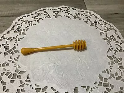 Wecolite Honey Dipper Plastic Orange For Honey Pot MCM Vintage 4.5” Teaneck NJ • $8.99