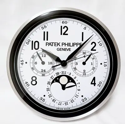 PATEK PHILIPPE Wall Clock Novelty Black Not For Sale 30cm×30cm×5cm • $581