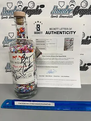 Bryan Cranston Aaron Paul Breaking Bad Signed Dos Hombres Bottle-beckett Bas Loa • $349.99