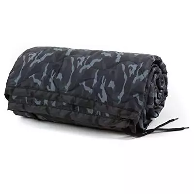 Military Camping Blanket - Digital Black Camo Pattern - Army Woobie Poncho Li... • $74.67