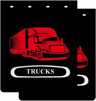 $60.99 • Buy 24'' X 30'' Mud Flaps For Trucks Trailers Semi-Trucks Heavy Duty Rubber 2 PCS