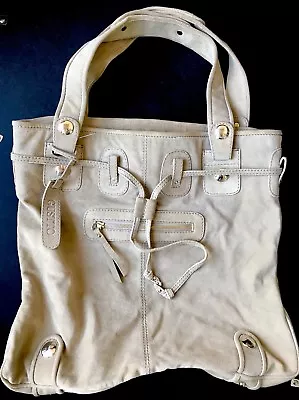Gustto Parina Tote Shoulder Large Bag Purse Beige/Tan Suede NWOT • $159.99
