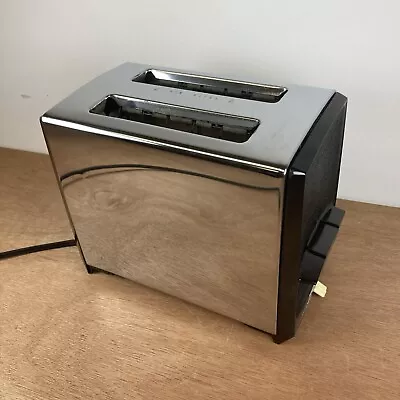 Vintage Chrome Black Proctor-Silex Toaster - Model T620B - Retro Hamilton Beach  • $19.87