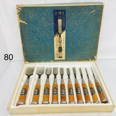 £411.07 • Buy Japanese Antiques Carpentry Tools NOMI Vintage Wood Carpenter's Chisel 10set