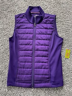 Made For Life Vest Women’s Size M Full Zip Sleeveless High Neck Pockets - NWT • $4.99
