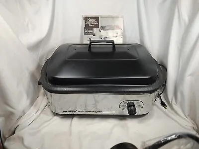 Vintage Nesco 18 Qt. Roaster Oven Slow Cook Cook Roast Bake Steam White • $65.89