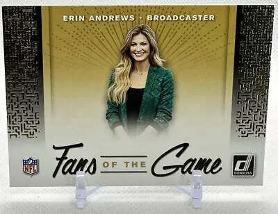 Erin Andrews 2019 Donruss #FTG-1 Fans Of The Game Broadcaster Fox NFL • $1.49