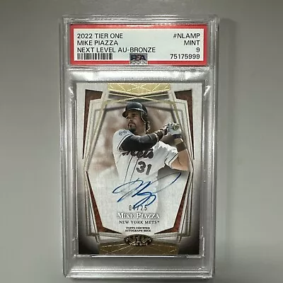 2022 Tier One Mike Piazza Next Level Auto Bronze PSA 9 • $10.50