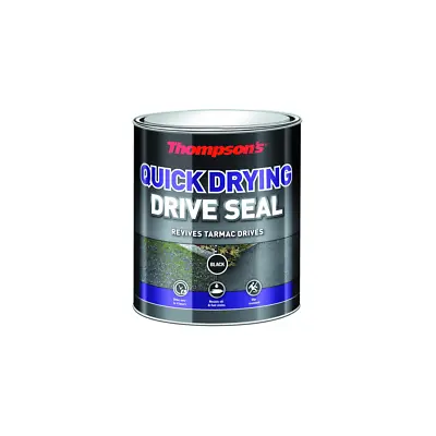 Thompsons Quick Drying Drive Seal Black 5Litre Revive Tarmac Drive Covers Stains • £26.95