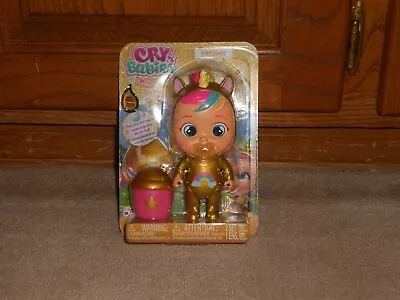 $23.03 • Buy NEW, Cry Babies Magic Tears Golden Edition Dreamy In Gold Unicorn Outfit
