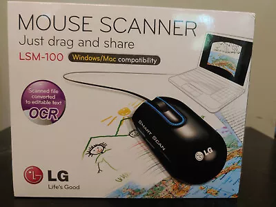 LG Smart Scan Black Computer USB 1200 DPI Mouse Model MCL1U (LSM-100) Scanner • $28