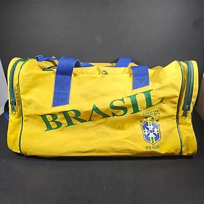 Vintage 1994 Brasil CBF Brazil World Cup Champion Yellow Umbro Bag Very Rare • $199