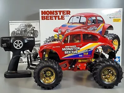 Built 2015 Tamiya 1/10 RC Monster Beetle #58618 ESC Futaba Spektrum Servo • $385