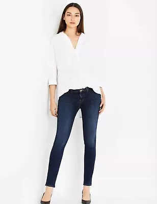 J Brand Mama J Skinny Leg In Ink Under Belly Inset Panel Maternity Jeans 25 W 27 • $65