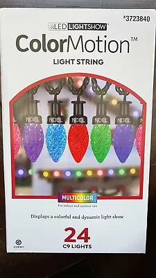 Gemmy Lightshow 24 Count 23 Ft C9 Color Motion Multicolor LED Christmas Lights  • $49.99