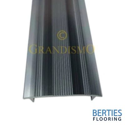 £8.50 • Buy Carpet To Carpet - Cover Strip Trim - Grey Finish - Threshold / Metal Door Bar
