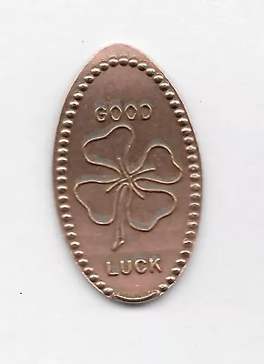 Elongated Penny- Good Luck 4 Leaf Clover • $1