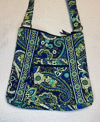 Retired 2011 EUC Vera Bradley Large Hipster Crossbody  Rhythm & Blues  Pattern • $26.99