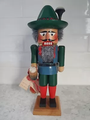 Vintage Steinbach Volkskunst Nutcracker Beer Stein Octoberfest Germany TAGS • $49.97