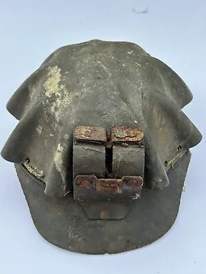 MSA Coal Miner Cool Cap Vtg Turtle Helmet Hard Hat Leather Brim & Band MUST SEE! • $174.99