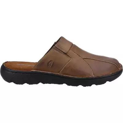 Hush Puppies Carson Mens Brown Slip On Clogs Shoes Sandals Slippers Sizes 6-12 • £44.99