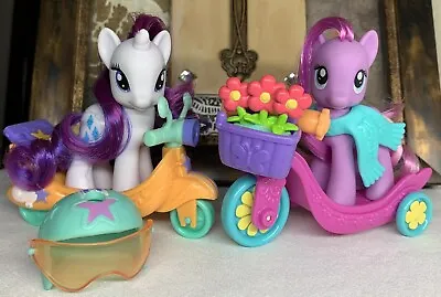 My Little Pony G4 ~Rarity & Daisy Dreams~ Pony Scooter Friends & Accessories Lot • $134.99