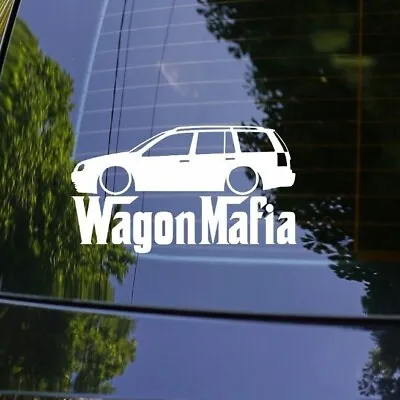 Lowered WAGON MAFIA Car Decal Sticker For VW Golf MK4 Estate Wagon Variant Vag • $8.99
