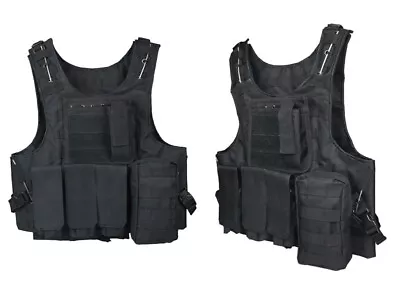 Tactical Military Combat MOLLE Vest Outdoor CS Game Field Protective Waistcoat • $43.89